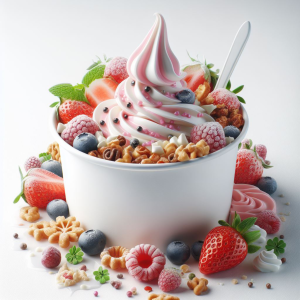 Yogur Helado Natural con Toppings